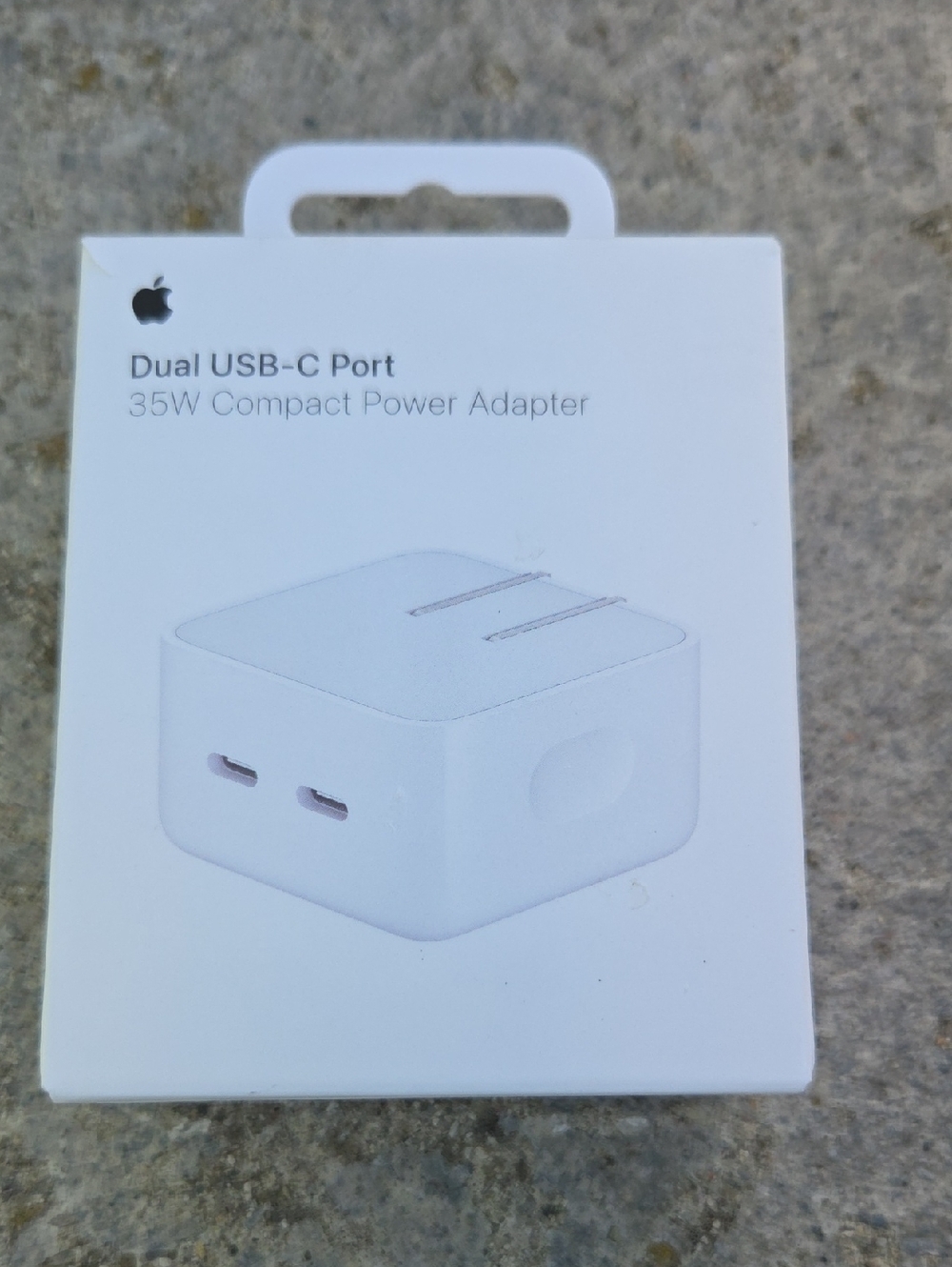 Apple Dual USB-C 35W Compact Power Adapter - White-NEW